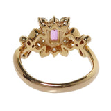 11号 ピンクサファイヤ（中央） 0.39ct ピンクサファイヤ 計0.10ct ダイヤモンド 計0.61ct リング・指輪 K18PGピンクゴールド 18金 4.6g レディース
【中古】【真子質店】【NN】




【DKMa】