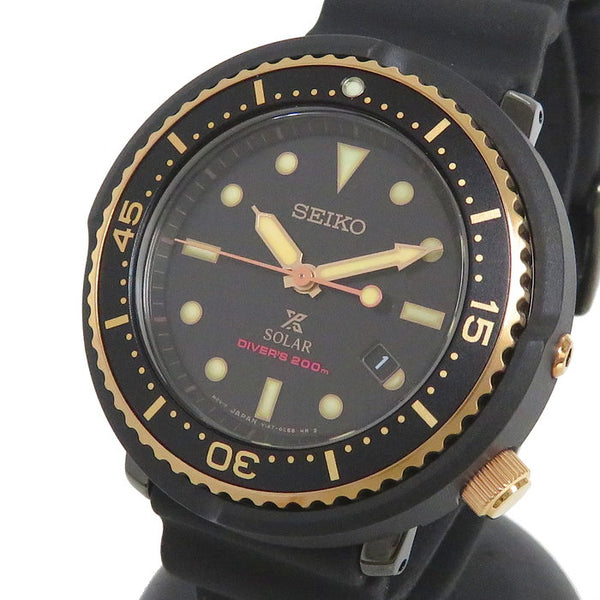 SEIKO/セイコー】 プロスペックス ダイバースキューバ V147-0CM0 腕時計 ステンレススチール/シリコン ソーラー ブラック文 –  真子質店 PawnShopMAKO