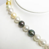 ★★最終特価品 南洋マルチパール 白蝶真珠8.00～10.5ｍｍ 黒蝶真珠 ネックレス シルバー 50.9g 44.5cm レディース
【中古】【真子質店】【NN】




【ITI】