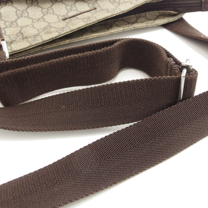 中古 グッチ GUCCI 141626 ユニセックス ショルダーバッグ GGスプリーム ベージュ/エボニー/ブラウン GGスプリームキャンバス /レザー GUCCI/グッチ】 141626 ショルダーバッグ GGスプリームキャンバス ユニ