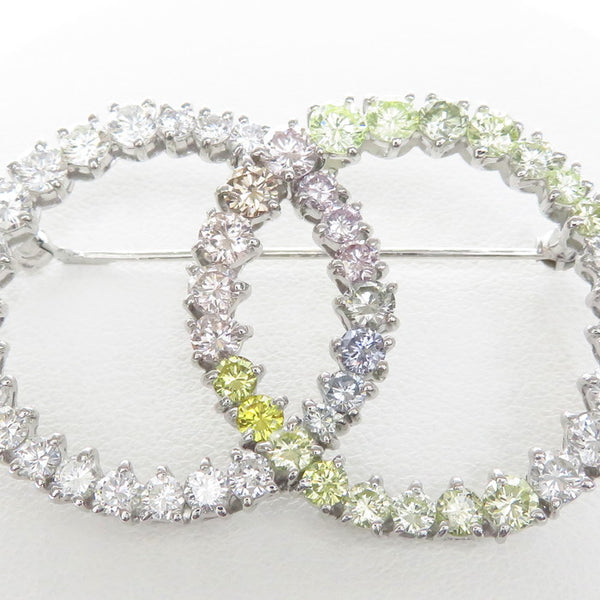 ダイヤモンド 計3.26ct ダイヤモンド（ピンク入り） 計2.91ct ブローチ Pt900プラチナ 16.7g レディース
【中古】【真子質店】【NN】




【MaMoMix】