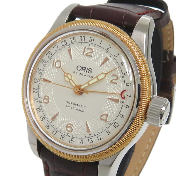 【ORIS/オリス】 ビッグクラウン ポインターデイト 7543 腕時計 ステンレススチール/GP 自動巻き/オートマ シルバー文字盤 社外 –  真子質店 PawnShopMAKO