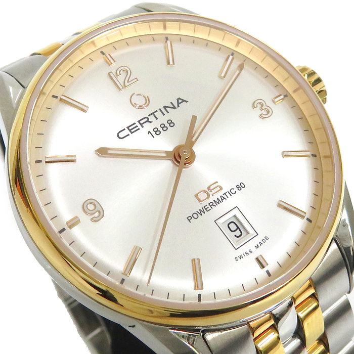 C026407 【CERTINA/サーチナ】DS 裏スケルトン 腕時計 ステンレス 