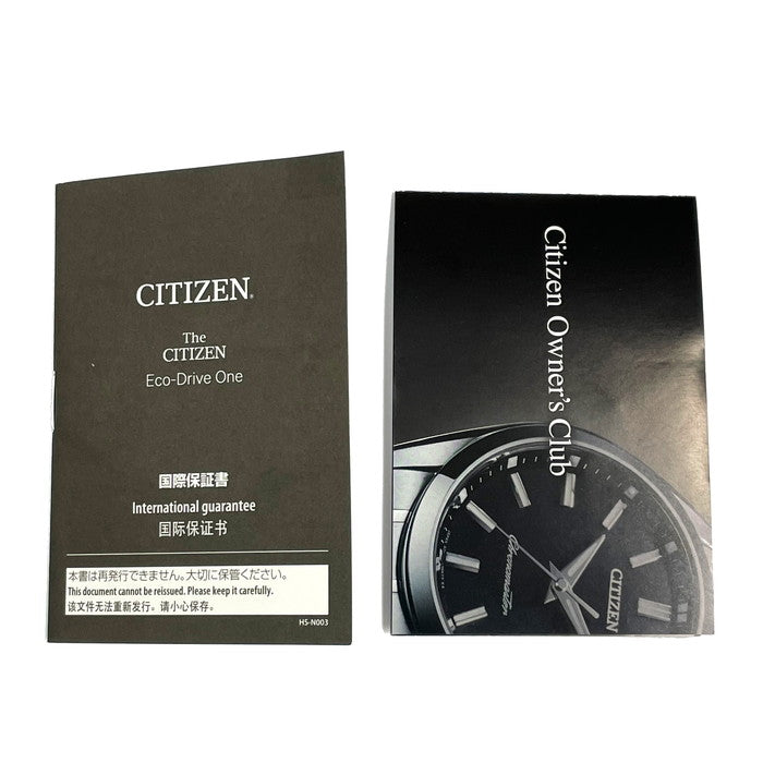 【CITIZEN/シチズン】 エコドライブワン AR5064-57E(8826-T027156)  未使用 腕時計/ステンレススチール（黒） ソーラー 黒文字盤 メンズ
【中古】【真子質店】【GD】




【ISMix】