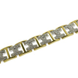Hモチーフ ダイヤモンド 計1.10ct ブレスレット K18YGイエローゴールド 18金/K18WGホワイトゴールド 18金 21.4g 17.5cm レディース
【中古】【真子質店】【NN】




【IKKI】