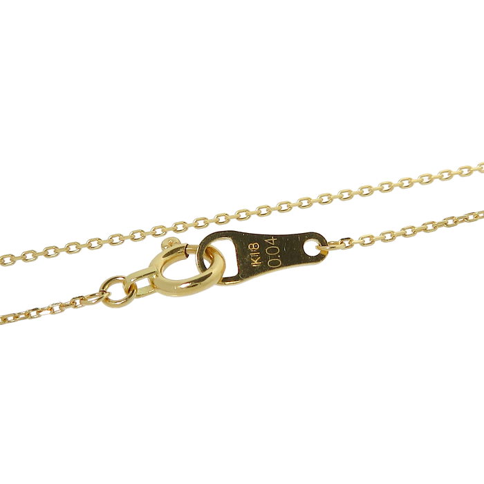 agete/アガット】 ダイヤモンド 計0.04ct ネックレス K18ゴールド 18金 