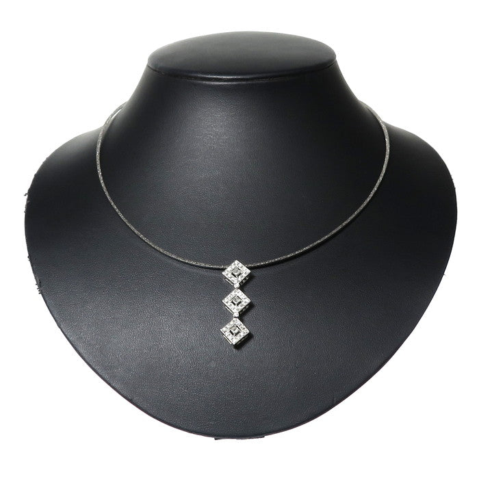 TASAKI/タサキ】 3way ダイヤモンド 計0.58ct ネックレス K18WG 