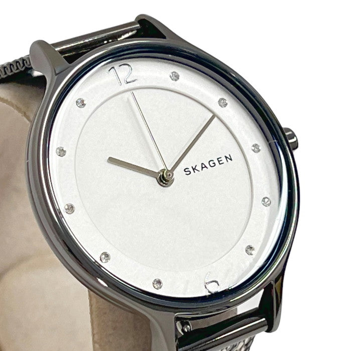 SKAGEN/スカーゲン】 アニータ SKW2750 腕時計 ステンレススチール クオーツ シルバー 白文字盤 レディース 【中古】【真子 –  真子質店 PawnShopMAKO