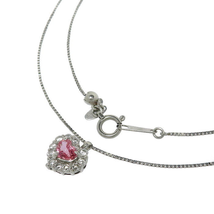 ハートモチーフ ダイヤモンド 計0.20ct ピンクサファイア 0.316ct ネックレス Pt900プラチナ/Pt850プラチナ 2.7g 44.5cm レディース
【中古】【真子質店】【NN】




【IDx】