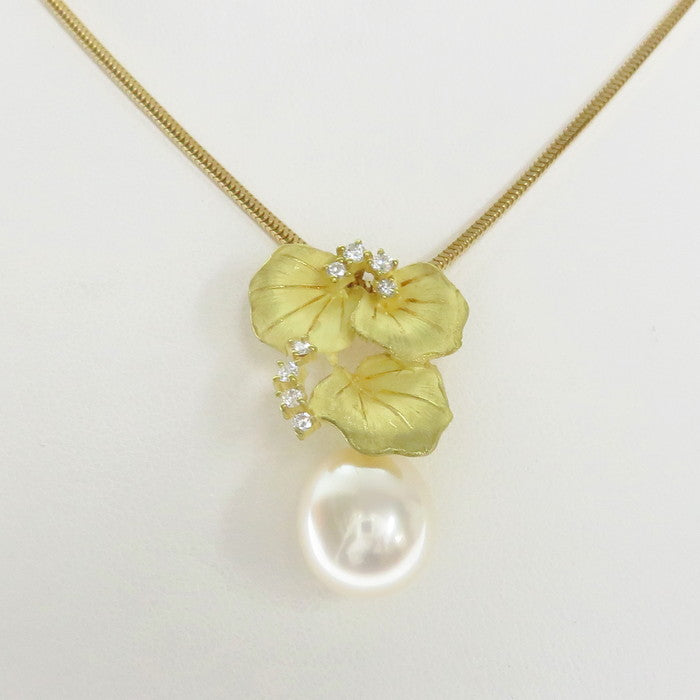 花/フラワー ロープチェーン 南洋白蝶真珠 約11.2mm ダイヤモンド 計0.18ct ネックレス K18ゴールド 18金 11.9g 40cm レディース
【中古】【真子質店】【NN】




【Yxx】