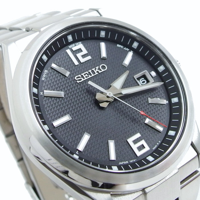 【SEIKO/セイコー】 セイコーセレクション SBTM307 (7B72-0AA0) 流通限定モデル 　マスターピース 腕時計 ステンレススチール  ソーラー電波 黒文字盤 メンズ, 【中古】【真子質店】【GD】, 【TMaI】