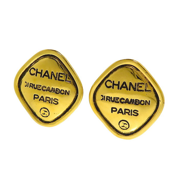 【CHANEL/シャネル】 「31 RUE CAMBON」 ひし形 イヤリング