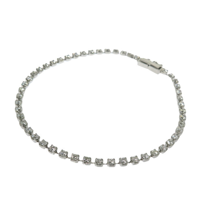テニスデザイン ダイヤモンド 計2.00ct ブレスレット Pt850プラチナ