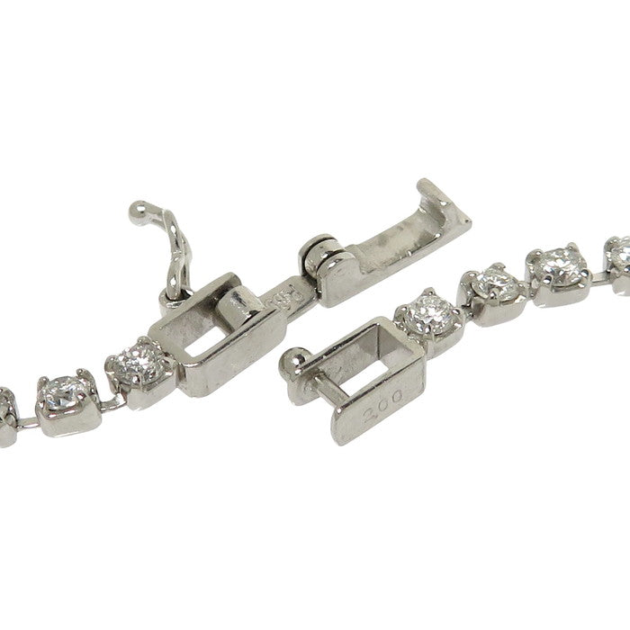 テニスデザイン ダイヤモンド 計2.00ct ブレスレット Pt850プラチナ