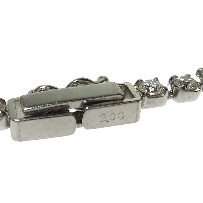 テニスデザイン ダイヤモンド 計2.00ct ブレスレット Pt850プラチナ
