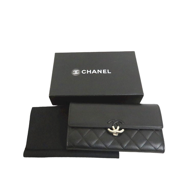 CHANEL/シャネル】 A84426 ダブルココ ココマーク 長財布 27番台 レザー ブラック レディース【中古】【真子質店】【GD】 –  真子質店 PawnShopMAKO