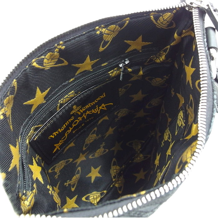 【Vivienne Westwood/ヴィヴィアンウエストウッド】 アングロマニア  オーブ柄  ショルダーバッグ キャンバス/レザー ブラック レディース【中古】【真子質店】【GN】




【Yx】