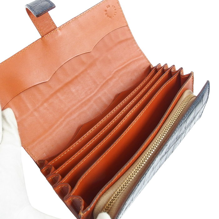 Felisi/フェリージ】 3005 コロコロ 長財布/クロコ型押しレザー