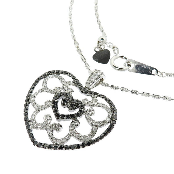 ハート ダイヤモンド (ブラック込) 計0.91ct ネックレス K18WGホワイトゴールド 18金 7.7g 44cm レディース
【中古】【真子質店】【NN】




【MaMox】