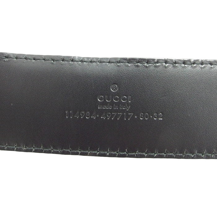 美品　グッチ　シマ　インターロッキングG　ベルト　114984　85/34 茶 GUCCI（グッチ） ベルト インターロッキング シェリーカラー 114984