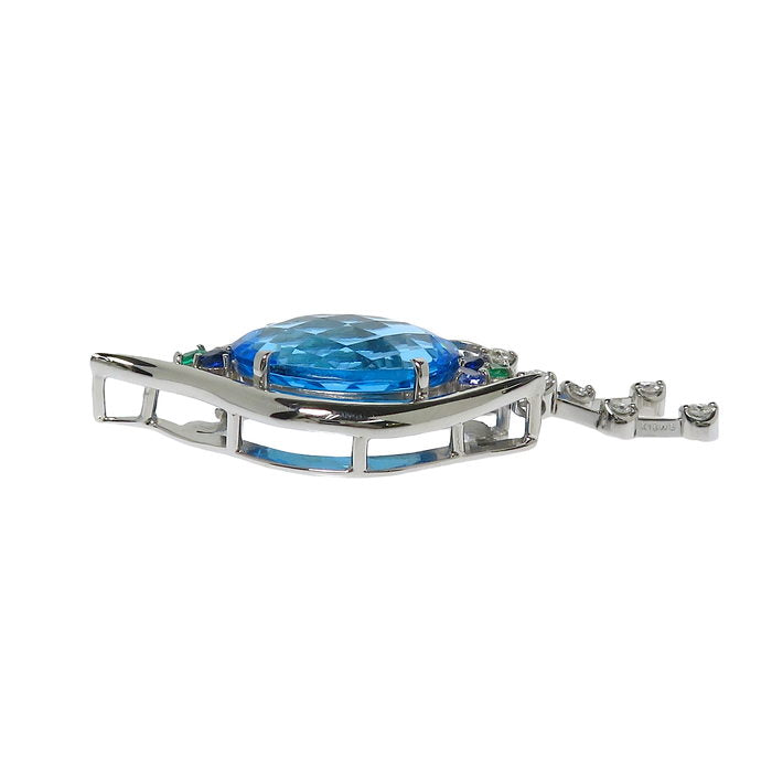 ブルートパーズ 11.0ct サファイア 0.14ct ダイヤモンド 0.176ct ペンダントトップ K18WGホワイトゴールド 18金 8.8g レディース
【中古】【真子質店】【NN】




【MoMox】