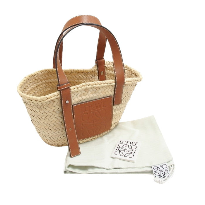 ロエベ　LOEWE バスケットバッグ　カゴバッグ　スモール　タン　レザー ロエベ LOEWE バスケットバッグ カゴバッグ スモール タン レザー 人気