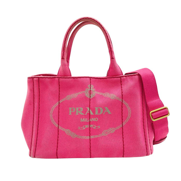 PRADA - 良品 プラダ カナパ 2way キャンバス ショルダー トート
