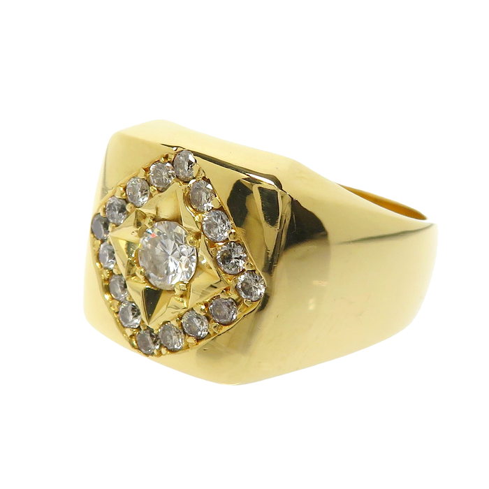 17号 印台 ダイヤモンド 0.311ct ダイヤモンド 計0.30ct リング・指輪 