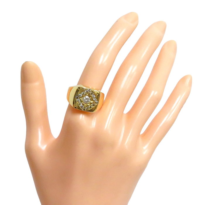 17号 印台 ダイヤモンド 0.311ct ダイヤモンド 計0.30ct リング・指輪 