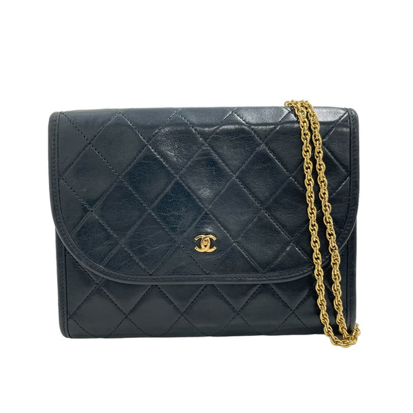 CHANEL/シャネル】 ミニマトラッセ プッシュロック チェーン ココマーク ショルダーバッグ ラムスキン/GP 黒 レディース【中古】 –  真子質店 PawnShopMAKO