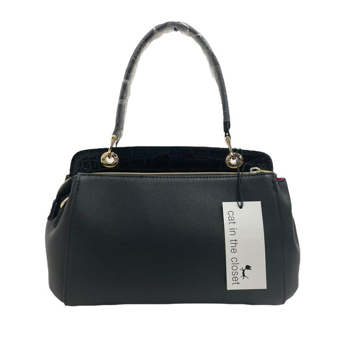 【未使用品】ニューヨーカー スカイライン 2WAY ハンドバッグ ブラック cat in the closet/キャットインザクローゼット】ショルダー