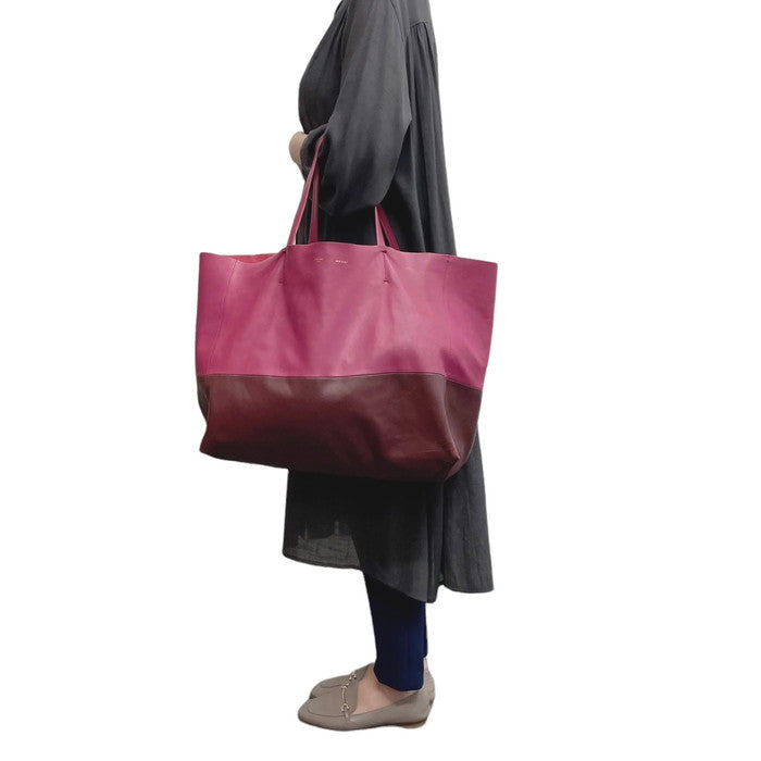 CELINE/セリーヌ】 F GA 0134 バーティカルカバ トートバッグ ボルドー