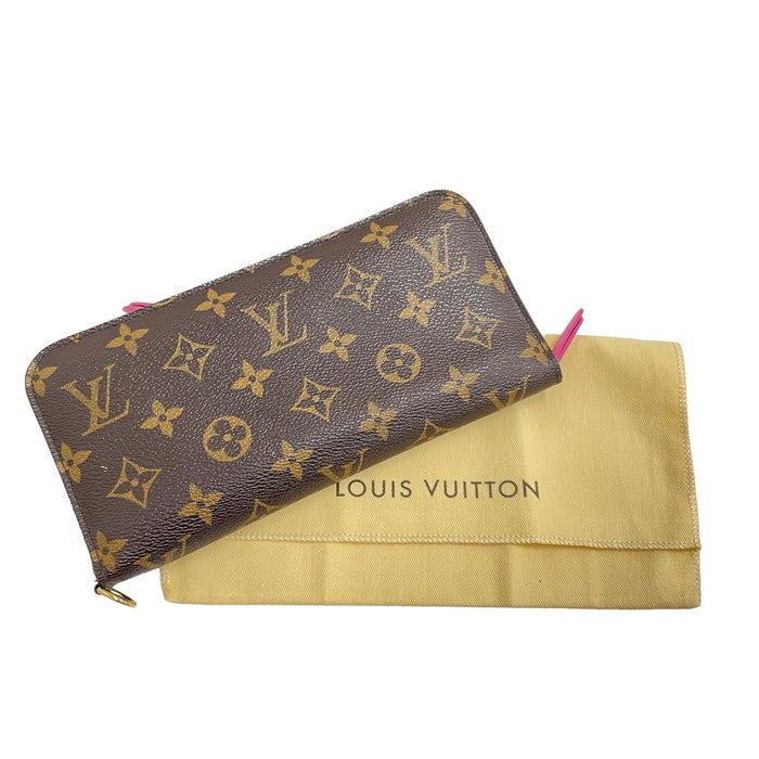 LOUIS VUITTON/ルイ・ヴィトン】 ポルトフォイユ・アンソリット モノグラム M60250 長財布 CA2029 ブラウン×ピン –  真子質店 PawnShopMAKO