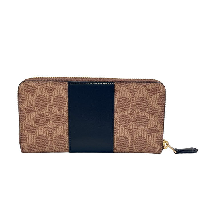 COACH/コーチ】 シグネチャー 31546 長財布 PVC/レザー ベージュ
