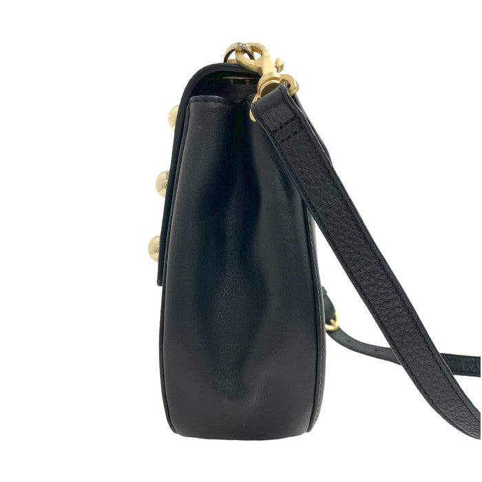 Kate Spade/ケイトスペード】 スタッズ ショルダーバッグ レザー 黒 