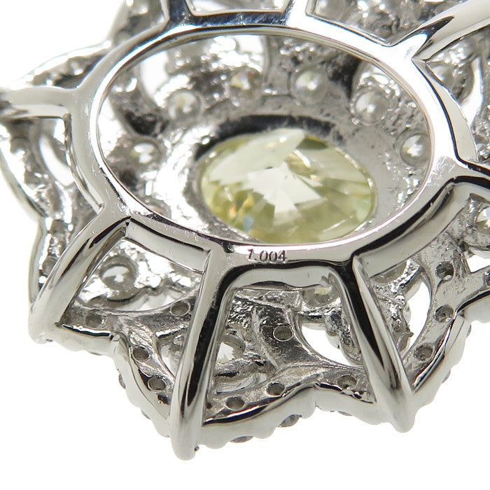 イエローダイヤモンド (FLY-SI2-MYG) 1.004ct ダイヤモンド 計1.03ct  