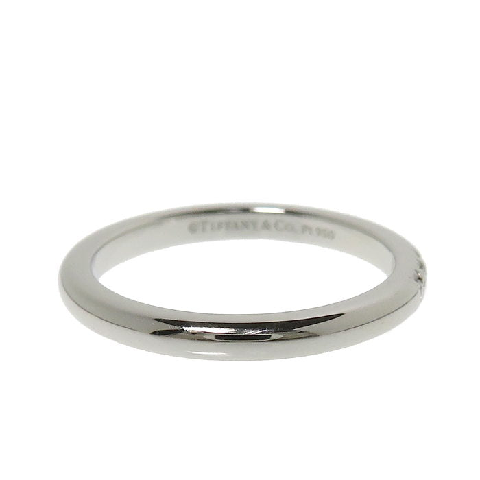 ティファニー TIFFANY PT950 6.5号 クラシックバンドリング 美品 