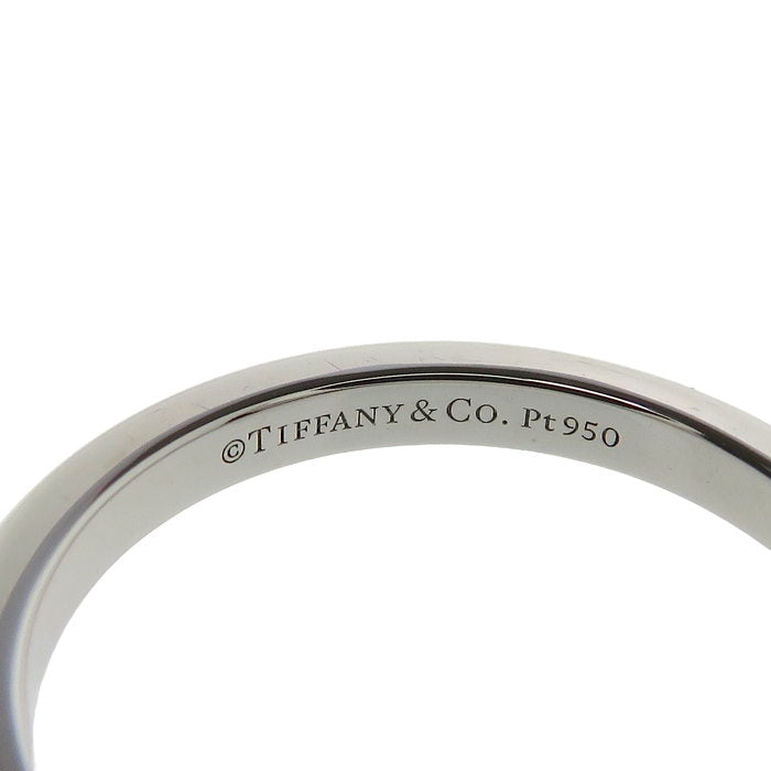 ティファニー TIFFANY PT950 6.5号 クラシックバンドリング 美品 