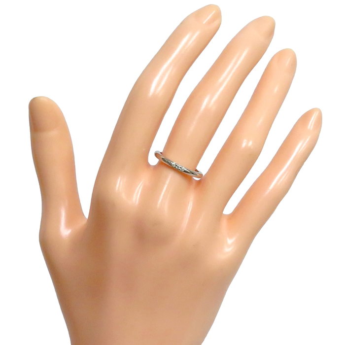アザラチ ティファニー ダイヤモンド クラシック バンドリング Pt950 6.5号【TIFFANY&Co./ティファニー】 クラシックバンドリング