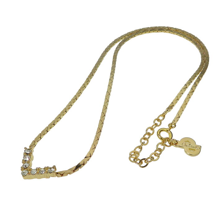 【Christian Dior/クリスチャンディオール】 V型 透明石 ネックレス GP 7.39g 42cm レディース
【中古】【真子質店】【NN】




【Tx】