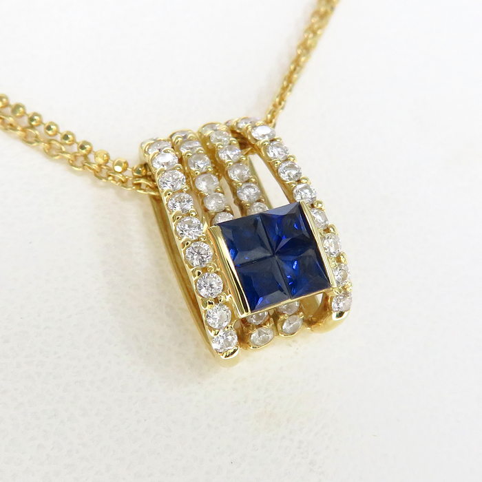 2連風 ダイヤモンド 計0.56ct サファイア 計0.65ct ネックレス K18ゴールド 18金 7.9g 51cm レディース
【中古】【真子質店】【NN】




【MoMox】