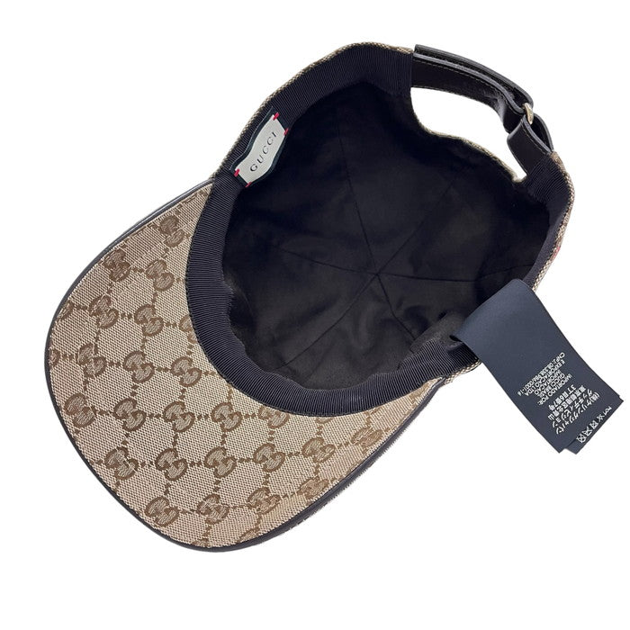 GUCCI グッチ キャップ 帽子 200035 GGキャンバス サイズXL60 【表参道