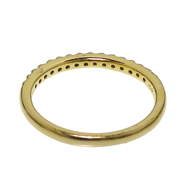 ４°C　2連リング　 ゴールドK18 Ｋ18WG　サイズ12号 4℃ ヨンドシー アクアマリン 2連 リング・指輪 K18イエロー