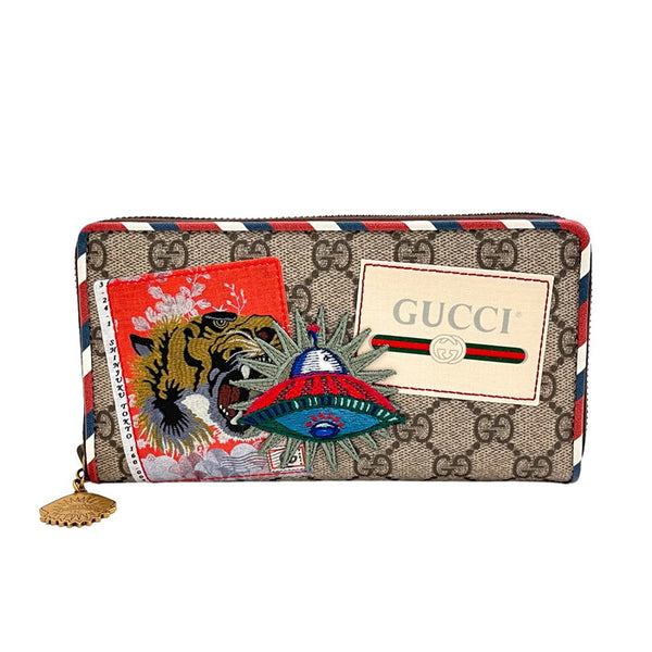 GUCCI/グッチ】 473909 クーリエ ラウンドファスナー 長財布 GG