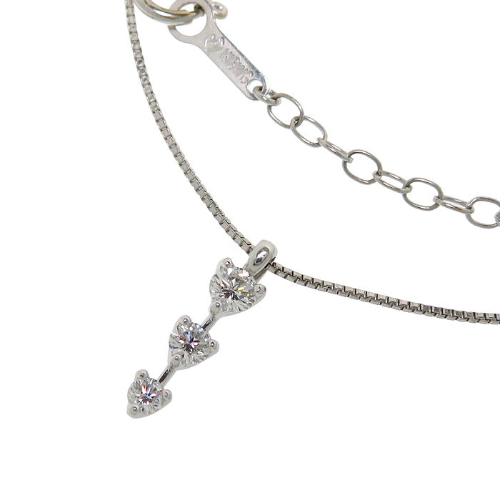 TASAKI/タサキ】 トリロジー ダイヤモンド 計0.23ct ネックレス K18WG