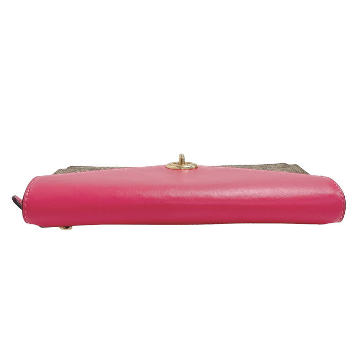 COACH/コーチ】 シグネチャー C3315 長財布 レザー/PVC ピンク