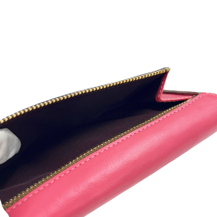 COACH/コーチ】 シグネチャー C3315 長財布 レザー/PVC ピンク