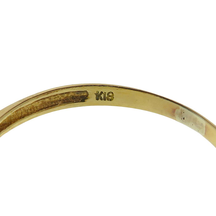 12号 ベビーパール ルビー リング・指輪 K18ゴールド 18金 1.3g 