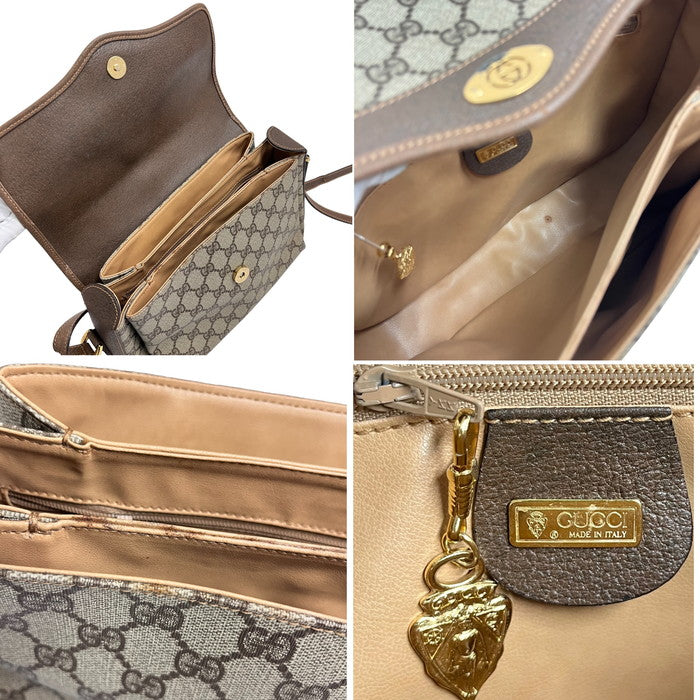 GUCCI/グッチ】 オールドグッチ 001 115 6165 ショルダーバッグ GGスプリームキャンバス ベージュ×ブラウン レディース –  真子質店 PawnShopMAKO