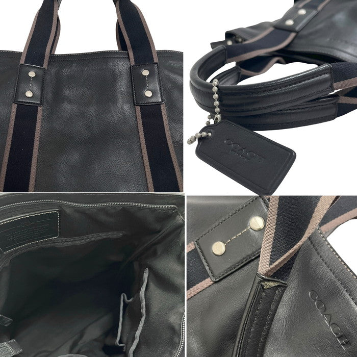 COACH/コーチ】 F70558 ヘリテージウェブ トートバッグ レザー 黒 メンズ【中古】【真子質店】【NN】 【Max】 – 真子質店  PawnShopMAKO